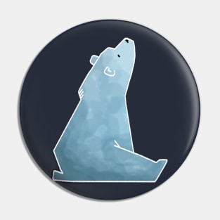 Cute Blue Bear Pin