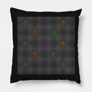 Grey Spiderweb Pillow