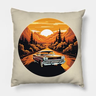 muscle car modern art style Pillow