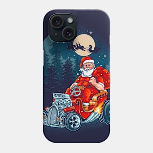 Hotrod Santa Phone Case