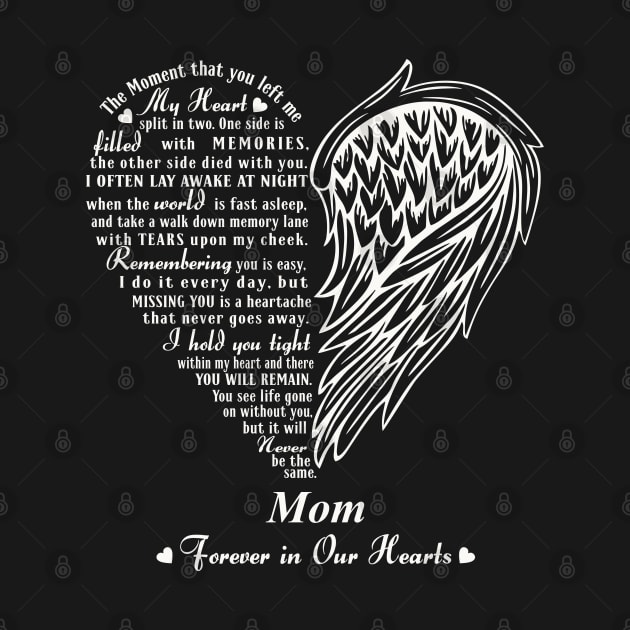 My Heart Split in two, In Memory of My Mom by The Printee Co