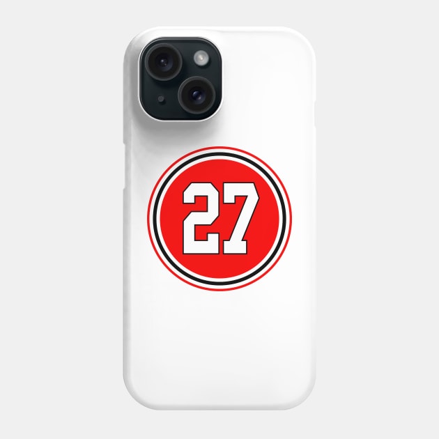 Adam Boqvist Number 27 Jersey Chicago Blackhawks Inspired Phone Case by naesha stores