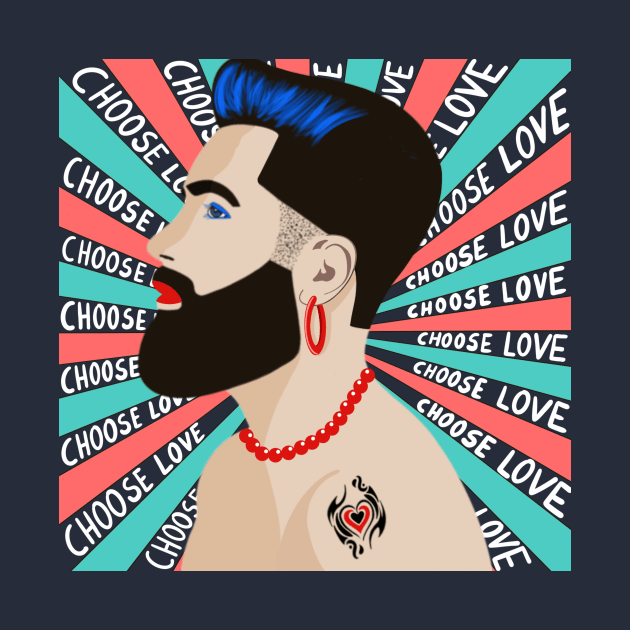 Choose Love Queer by RoeArtwork