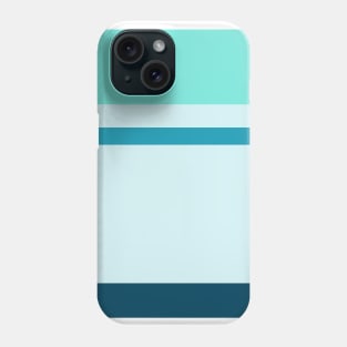 An unparagoned consistency of Ice, Tiffany Blue, Water Blue and Marine Blue stripes. Phone Case