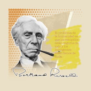 Filosofía. Bertrand Russel. Síndrome del impostor T-Shirt