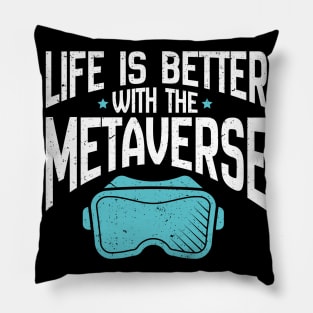 Augmented Virtual Reality World Metaverse Pillow