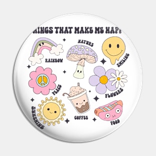Groovy Mushrooms Coffee Happy Things Nature and Smiles Pin