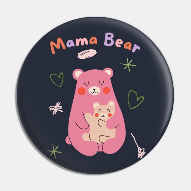 Mama Bear Pin by Art By Bear