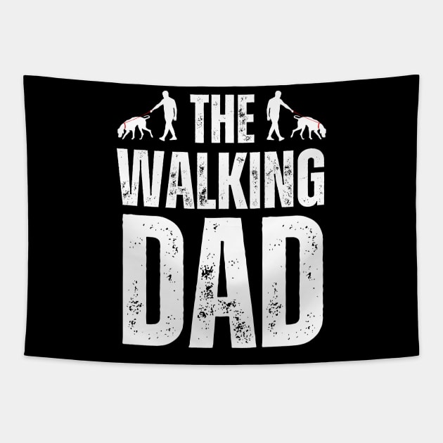 The Walking Dad Tapestry by HobbyAndArt
