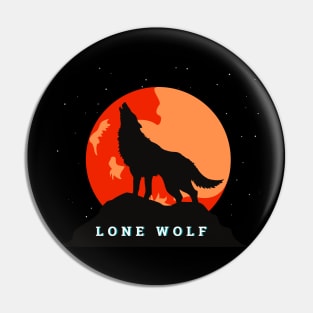 Lone wolf Pin