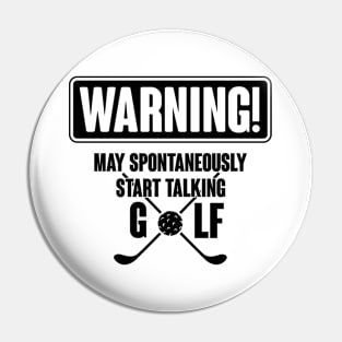Warning golf Pin