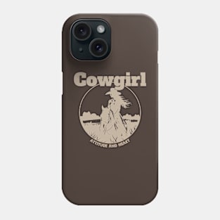 Cowgirl, Attitude and Heart Phone Case