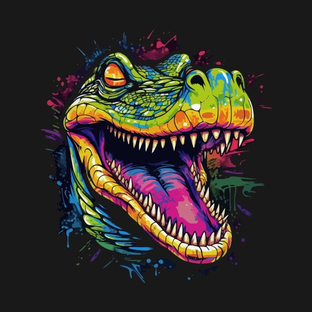 Alligator Smiling by JH Mart