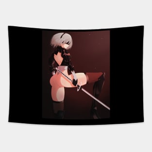 Nier Automata 2B Tapestry