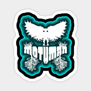 Mothman West Virginia Wing Humanoid Moth Retro Vintage Blue White Magnet