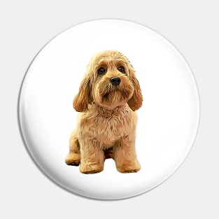 Cavapoo Doodle Cavoodle Cockapoo Goldendoodle Labradoodle Puppy Dog Pin