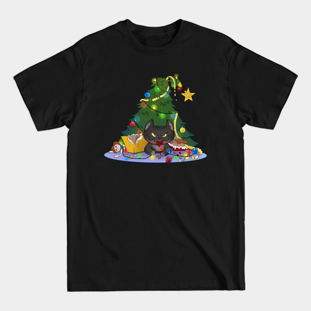 Discover Cat-mess-tree - Christmas Cat - T-Shirt