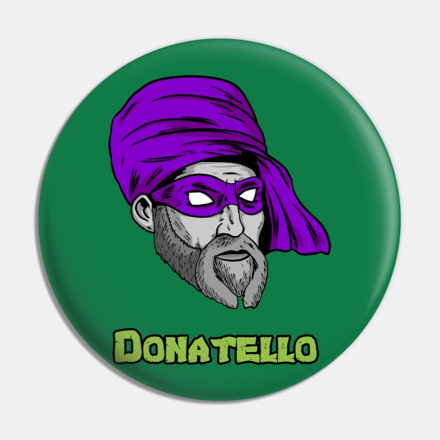 Donatello Pin by Black Snow Comics