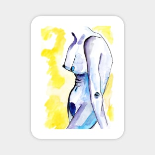 Naked woman body art Magnet