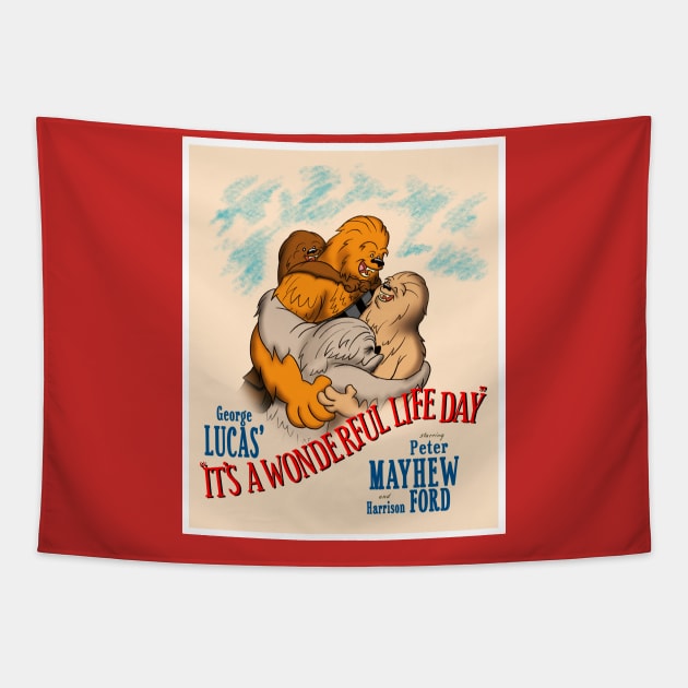 It's a Wonderful Life Day (Color) Tapestry by TechnoRetroDads