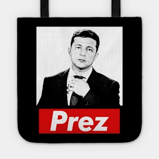 Zelensky Ukraine Prez  / Retro Fan Art Design Tote