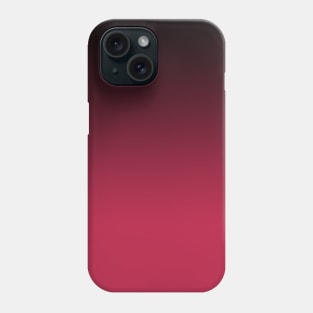 Color of The Year 2023 Viva Magenta Ombre Gradient Pattern with Black Phone Case