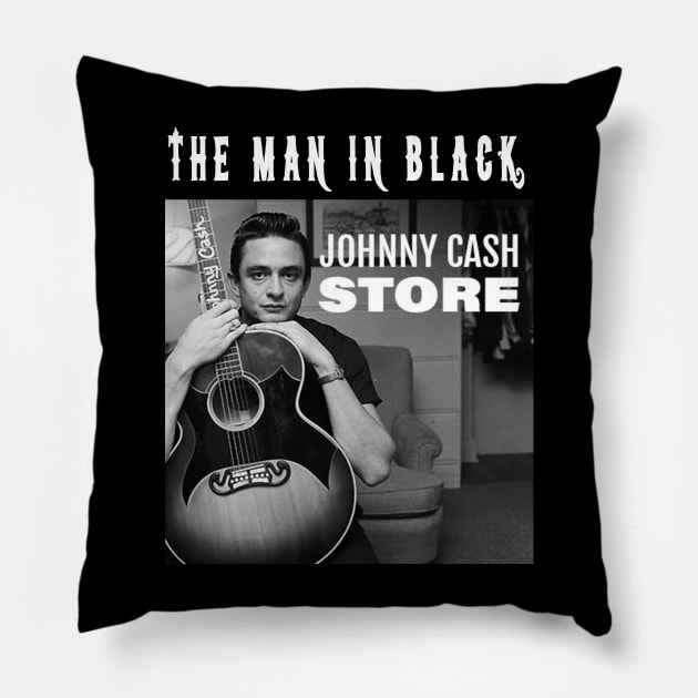 johnny cash store The Man in Black Graphic Tee song Poster vintage design, Singer TShirt Sweatshirt T-shirt LTL12 T-Shirt Pillow by black lynx