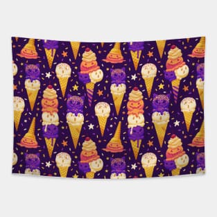 Spooky Ice Cream Friends Tapestry