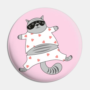 Relaxed Cat Pin