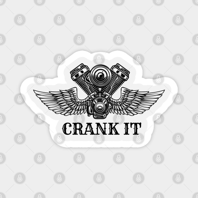 CRANK IT Magnet by tocksickart