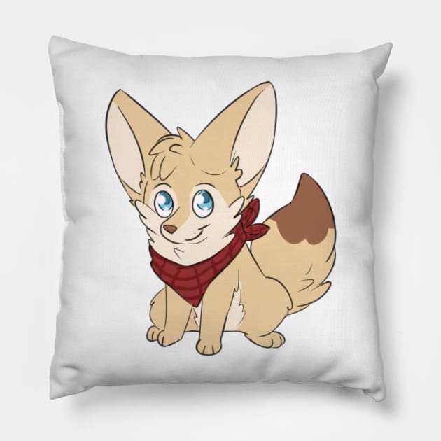 Chibi fennec fox Pillow by Fennekfuchs