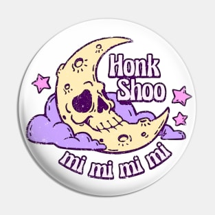 Honk Shoo Moon in 80s Purple Pin