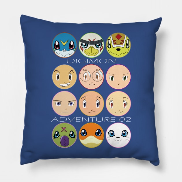 Digimon Adventure 02 Pillow by Decokun