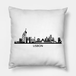 Lisbon Skyline Pillow