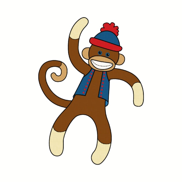 Dancing Sock Monkey by AlondraHanley