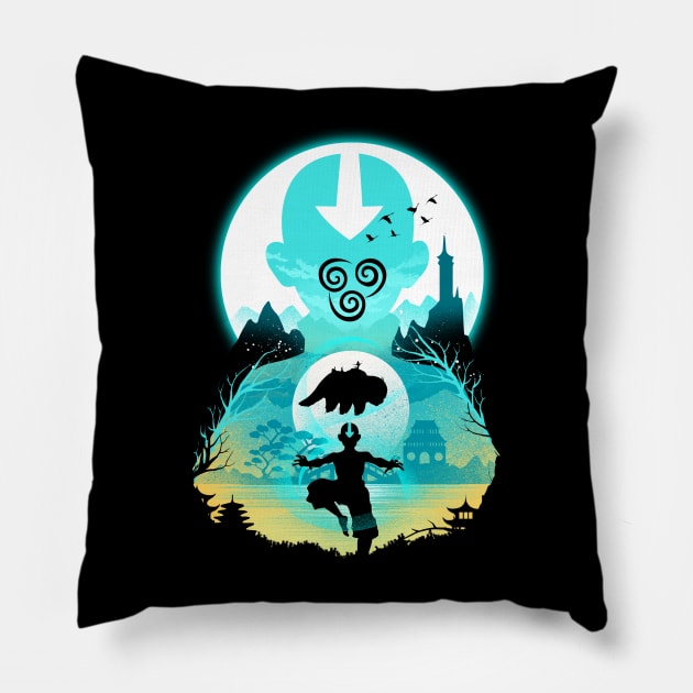 Airbender Pillow by DANDINGEROZZ