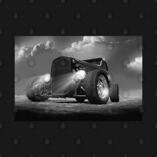 HotRod - 800 PS - black white by hottehue