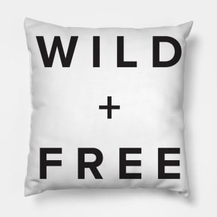 Wild and Free Circle Pillow