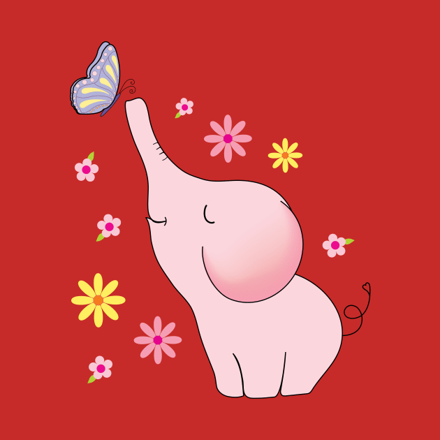 pink elephant by Supak