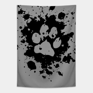 Paw Print Splatter Tapestry