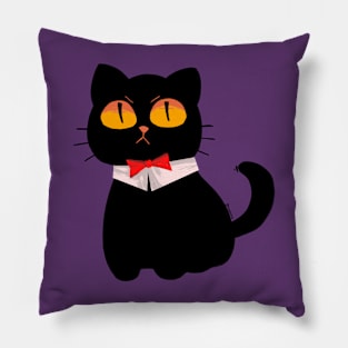 Black Cat Pillow