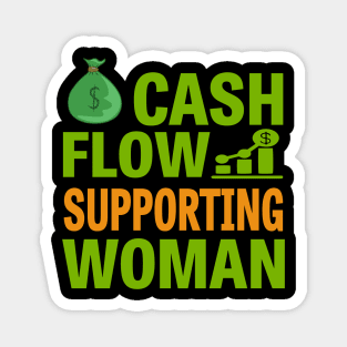 Cashflow Supporting Woman Magnet