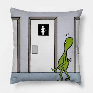 Alien toilet Pillow