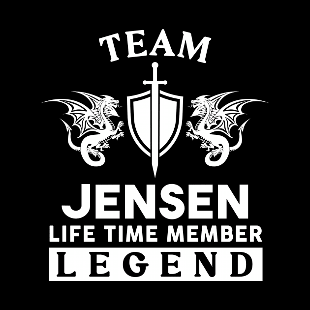 Jensen Name T Shirt - Jensen Life Time Member Legend Gift Item Tee by unendurableslemp118