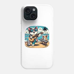 Cat and Band Phone Case