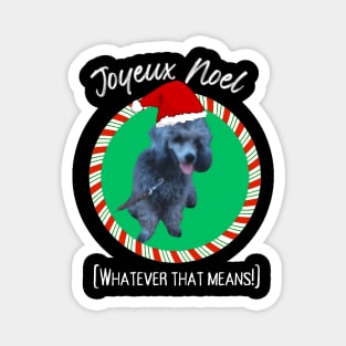 Joyeux Noel Poodle Magnet
