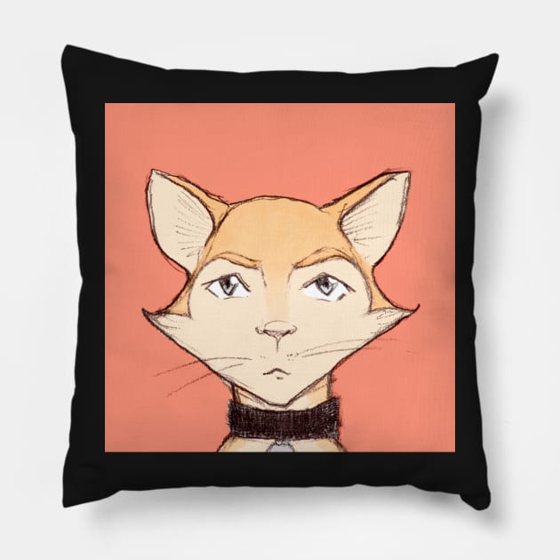 Hux cat Pillow by RekaFodor