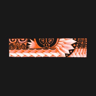 Tatoo art orange tribal line T-Shirt