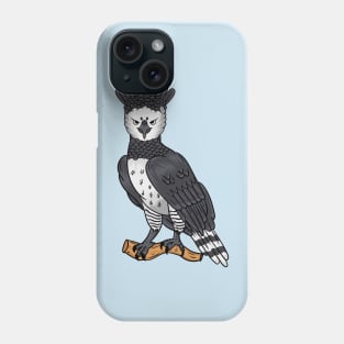 Harpy eagle cartoon illustration Phone Case