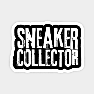 Sneaker Collector Distressed Font WHT Magnet